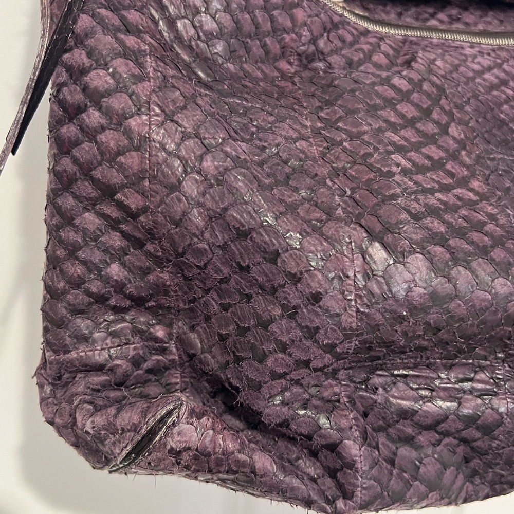 Dark Purple Devi Kroell Python Crossbody - image 6